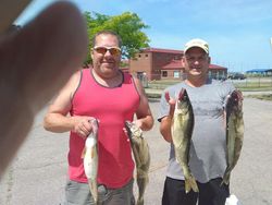Anglers with 4 great fishing catches in Lorain