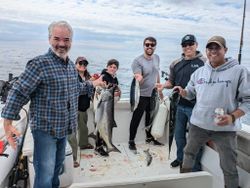 3 Chinook salmon caught while fishing in WI