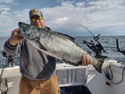 Angler with 30-inch fish caught in Sturgeon Bay
