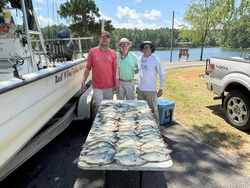 Three people fishing in GA