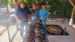 Three people fishing in GA