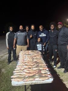 Striped bass caught during fishing trip in Thomson