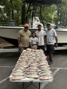 Stormy skies can't dampen the spirit of light tackle fishing!