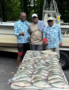 Three people fishing in GA