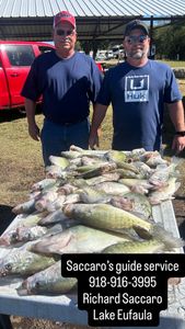 Three people fishing in OK