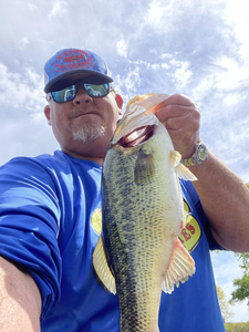 Angler with fishing rod in OK