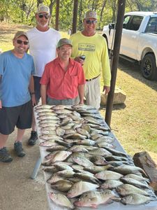 4 people fishing in Mcalester