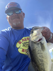 Largemouth bass caught while fishing in Oklahoma