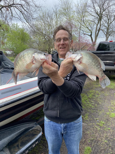 Two fish caught while fishing in Oklahoma