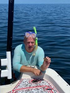 Angler enjoying a holiday fishing adventure