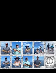 7 people fishing on a sunny day in FL