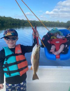 Redfish caught on fishing trip in Holiday