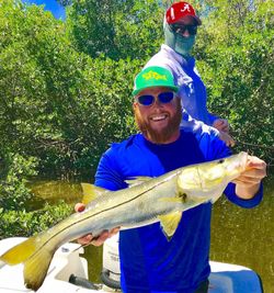 Snook, a large 25-inch fish, caught while fishing in FL