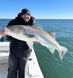 Angler fishing at Barnegat Light