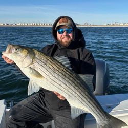 Striped bass caught in Barnegat Light