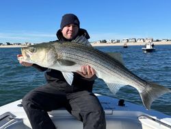 Striped bass caught while fishing in NJ