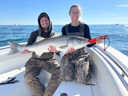 Striped bass caught while fishing in NJ