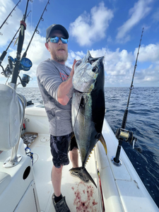 Angler fishing in New Jersey with a 30-inch catch