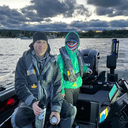 Two people enjoying water sports in Minnesota