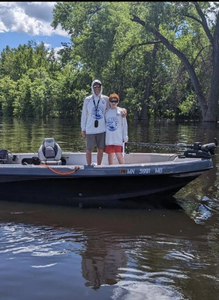 Two people enjoying water sports in Stillwater