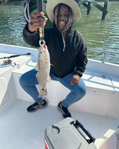 Redfish on the line—great day out!