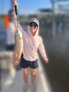 A person fishing in Wilmington