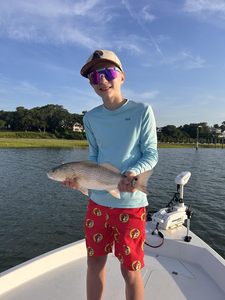 Landed a feisty Redfish while Deep Sea Trolling in Wilmington, NC!