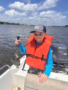Reeled in a massive 57-inch Sheepshead on the perfect fishing day!