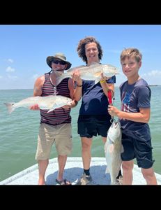 3 huge redfish caught during fishing trip in TX