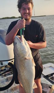 Fisherman with a great catch in Port Isabel