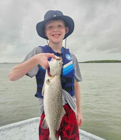 Spotted Weakfish caught while fishing in Port Isabel