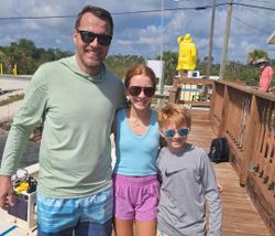Three people fishing in Oak Hill
