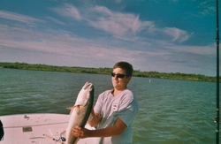 A lone angler fishing in Florida
