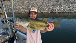 Two people fishing at Cedar Shores