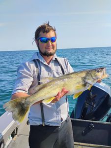 Angler with a big catch in OH