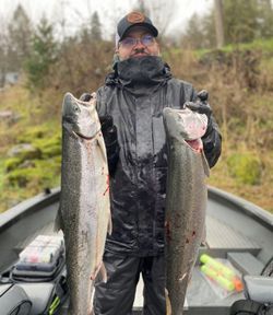 Angler with 2 fish caught in WA