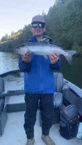Nice Chinook salmon caught using jigging and trolling techniques in Montesano!