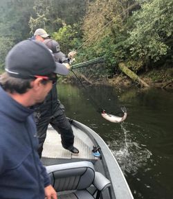 Two people fishing in WA