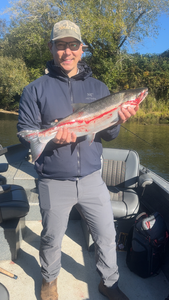 Nice sockeye salmon caught jigging and trolling in Montesano! Weather cleared up perfectly for this adventure.