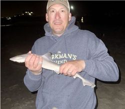 Caught an 11-inch Atlantic Sharpnose Shark at North Topsail Beach