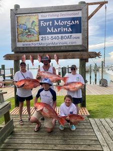 4 fish caught in Gulf Shores