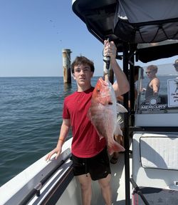 Red snapper caught during fishing trip in Gulf Shores AL