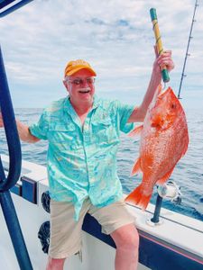 Red snapper caught while fishing in Gulf Shores AL