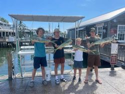 3 big fish caught by 7 anglers in Key West, Florida
