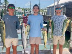 5 wahoo fish caught in FL during fishing