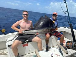 An Atlantic Sailfish caught while fishing in Key West