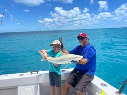 A single Atlantic Sharpnose Shark, a 24-inch fish caught while fishing in FL