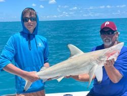 Catch of the day! A 30-inch Blacktip Shark caught in Key West