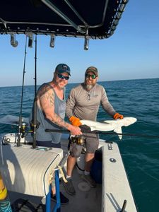 Two people fishing in Key West