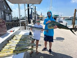 Image of 3 great barracuda fish caught in Key West, Florida
